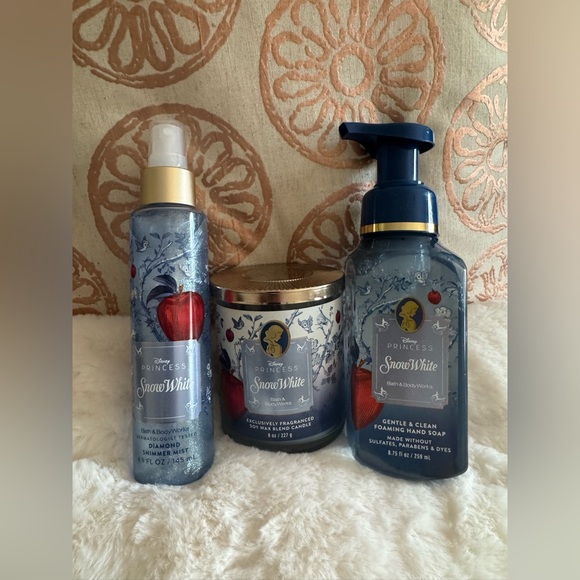 Lot 3 New With Tags Bath And Body Works Disney Princess Snow White Candle More!